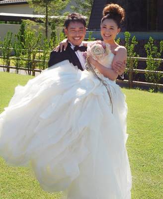 上村愛子と皆川賢太郎の結婚式